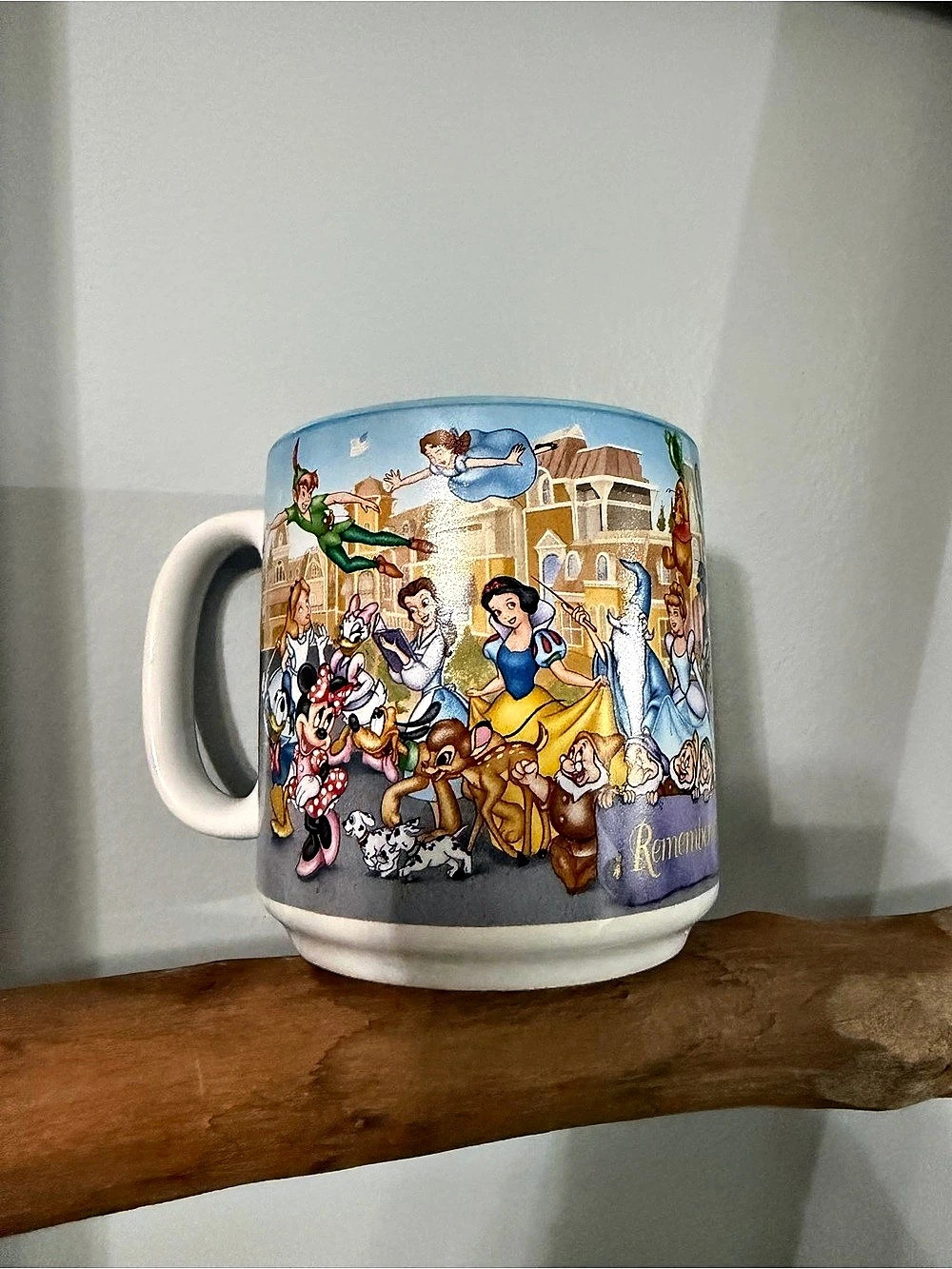Vintage 1996 Walt Disney World 25th Anniversary Mug Remember the Magic Coffee Cu